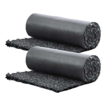 Gumijas mulča ainavu veidošanai, melna, 2 ruļļi, 96x22 collas