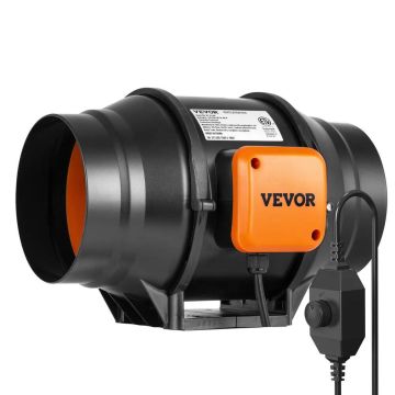 Iebūvēts kanāla ventilators 152 mm, 324 CFM, maināms ātrums