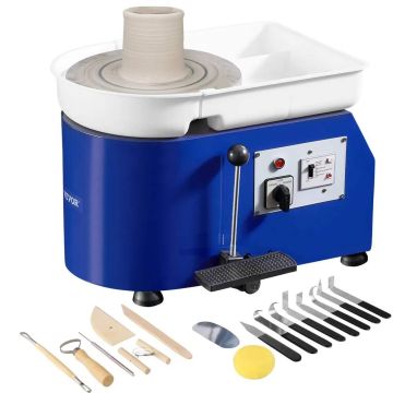 Керамический гончарный круг 27,9 см с ножной педалью, 350 Вт, инструмент для скульптуры.