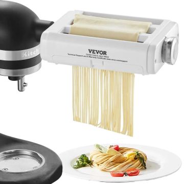 Makaronu uzgalis KitchenAid virtuves kombainam, nerūsējošā tērauda komplekts (3 gab.)