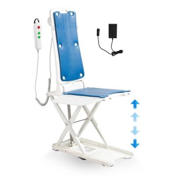 Elektriskais krēslu pacēlājs ar regulējamu augstumu 7,5–51 cm, atbalsts 150 kg, 45° slīpums
