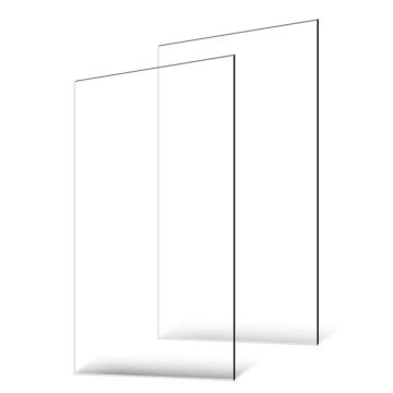 Plexiglas akrila loksnes, 2 gab., 24x48 collas, 1/8 collas biezas, caurspīdīgas