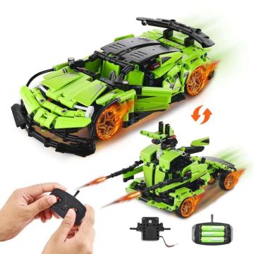 STEM konstruktora komplekts bērniem, 461 gab., RC automašīna un roboti