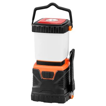 LED kempinga apgaismojums 1000 lm, 360° apgaismojums, darbojas ar baterijām