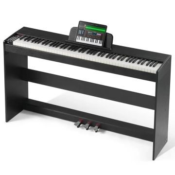 Цифровое пианино с утяжеленными клавишами, 88 клавиш, Bluetooth, USB, MIDI