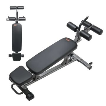 Vēdera preses sols ar atgāžamu regulēšanas funkciju, tērauda, ​​4 augstumi, celtspēja 453 kg