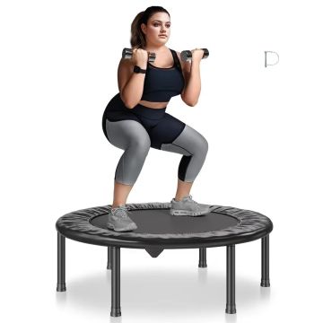 Salokāms mini fitnesa batuts, 36 collas, lietošanai iekštelpās un dārzā