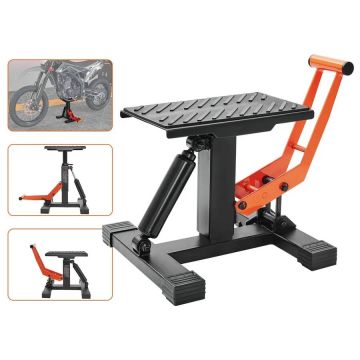 Motocikla hidrauliskais pacelšanas statīvs, 200 kg, regulējams augstums
