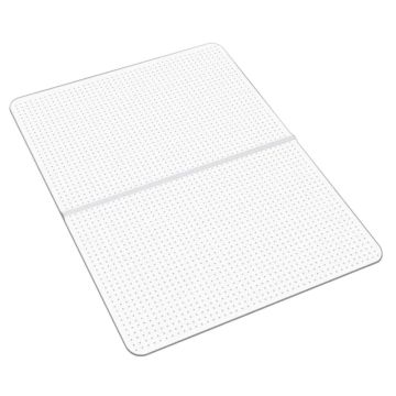 Plastmasas krēsla paklājiņš mājas birojam, 91,5x122,5 cm, taisnstūrveida