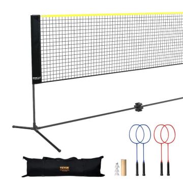 20 pēdu pārnēsājams āra tīklu komplekts badmintonam, volejbolam un piklebolam