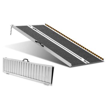 Переносной алюминиевый пандус для инвалидных колясок, 121,9 см, грузоподъемность 363 кг.