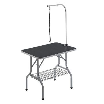 Mājdzīvnieku kopšanas galds ar skavu, 915x610 mm, saliekams
