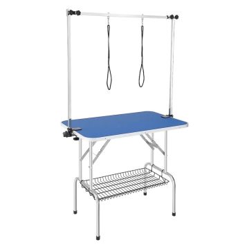 Mājdzīvnieku kopšanas galds 915x610 mm, saliekams, ar skavu