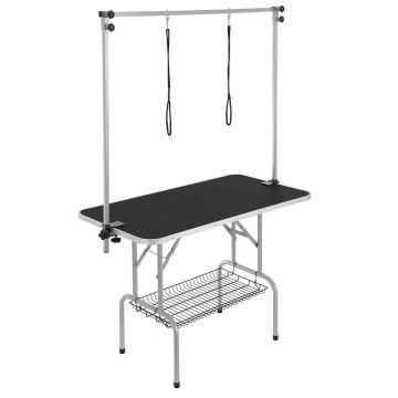 Salokāms mājdzīvnieku kopšanas galds ar skavu, 117 cm