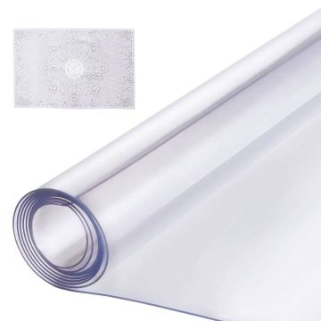 Прозрачная пластиковая прямоугольная скатерть, 24x96 дюймов, ПВХ