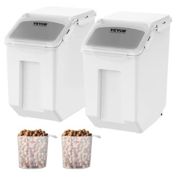 Sastāvdaļu uzglabāšanas kastes ar dozēšanas un mērtraukiem, 2 x 15 l, 2 gab., PP materiāls