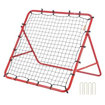 Futbola bumbu atsitienu tīkls 99x99 cm, bērnu un pusaudžu treniņiem