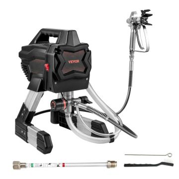 Электрический безвоздушный краскораспылитель, 650 Вт, 2900 PSI, для внутренних и наружных работ.