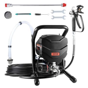 Elektriskais bezgaisa krāsas smidzinātājs 650 W 3000 PSI ar pagarinātāju un tīrīšanas komplektu