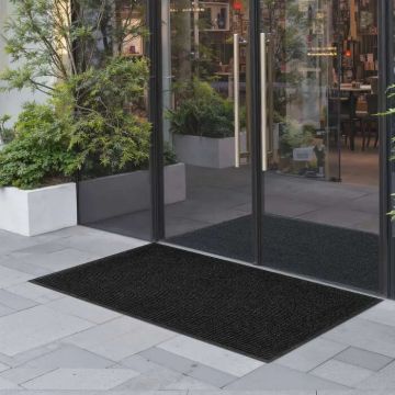Ieejas paklājiņš 1524x914 mm, komerciāls PVC grīdas paklājiņš, pelēks