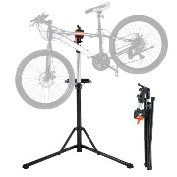 Velosipēda remonta statīvs, alumīnijs, regulējams augstums, salokāms, izturība 30 kg