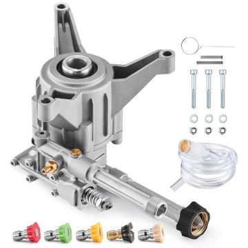 Насос для мойки высокого давления 214 бар, вал 22 мм, 9,5 л/мин, 5 форсунок, сменный
