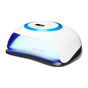 UV LED-лампа для ногтей „GLOW V1“, 168 Вт, белая/синяя, 23,5 × 22,3 × 10,2 см