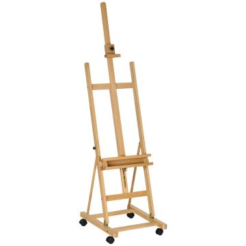 Vinsetto molberts 50,5x53x238cm, gaiši brūnā krāsā