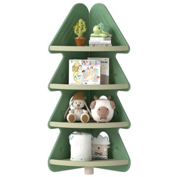Children's corner bookshelf, 4-tier, 44 × 44 × 123.5 cm