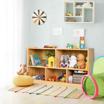 Children's shelf, 5 compartments, 111.76 × 60.96 × 30.48 cm