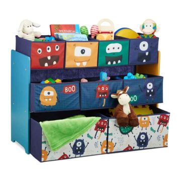 Bērnu plaukts Relaxdays 10037750.0, 9 kastes, 92,5 × 70 × 30 cm