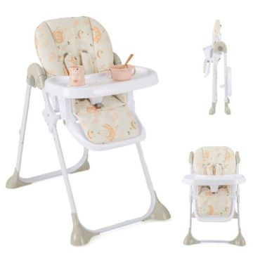 Children's high chair, Foldable, 55 × 90 × 90–105 cm