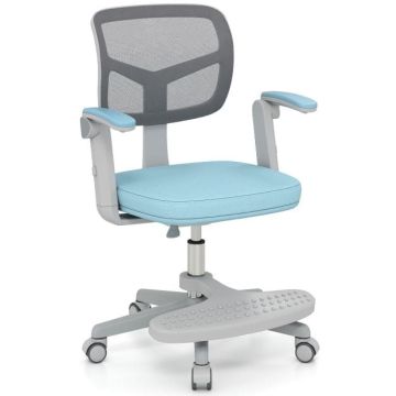 Children's learning chair with adjustable height 41-52 cm, blue