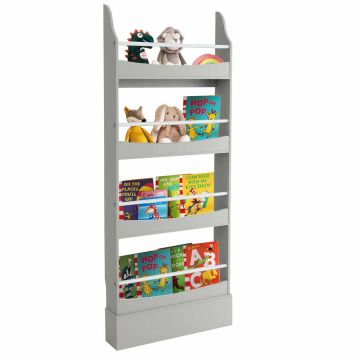 Children's bookshelf, 4-tier, 60.96 × 13.97 × 147.32 cm