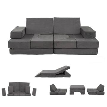 Children's sofa, 12 parts, 167 × 85 × 14 cm