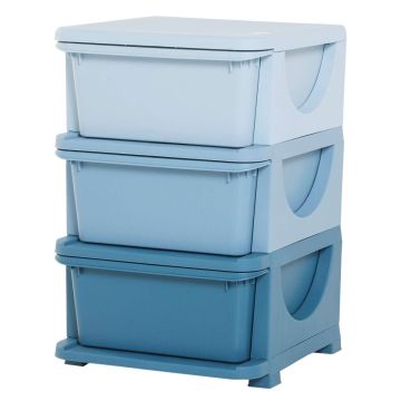 Детский шкаф Homcom 37x37x56,5см, синий цвет
