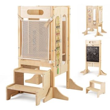 Children's folding stool, 2 steps, 72.39 × 71.12 × 90.17 cm