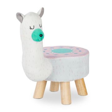 Bērnu ķeblītis Relaxdays, lamas dizains, 28 × 48 × 42 cm