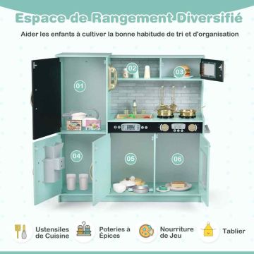 Children's play kitchen, 82 × 80 × 24 cm