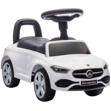 Детский автомобиль Mercedes-Benz C-класса, 12–36 месяцев, Белый, 65 × 39 × 28 см