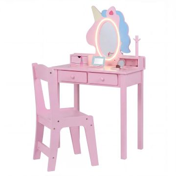 Children's dressing table, with chair, 59 × 35 × 103.5 cm
