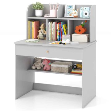 Children's learning table, with 5 shelves and a drawer, 80 × 102 × 48 cm