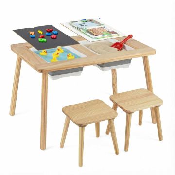 Children's activity table, 2 folding boxes, 81.28 × 49.53 × 60.33 cm