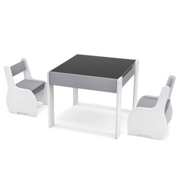Children's activity table, reversible tabletop, 63.5 × 61 × 48.26 cm