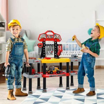 Children's toy tool workbench, 86 × 31 × 84 cm