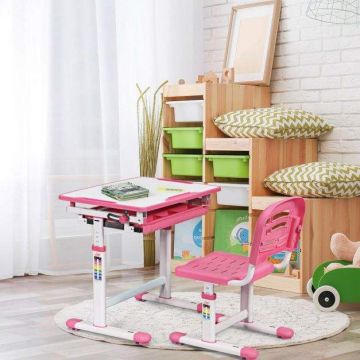 Children's table and chair set, Pink