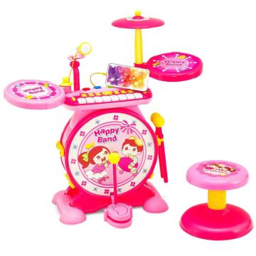 Children's electronic keyboard and drum set, 8 keys, 65 × 30 × 66 cm