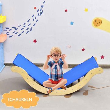 Children's climbing set, with reversible ramp and mat, 116 × 50 × 39 cm