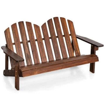 Children's Outdoor Chair, Double, White/Sand, 55.88 × 90.17 × 50.8 cm