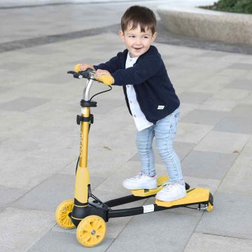 Children's scooter, 4 wheels, 32.5 × 12.5 × 29–33 inches